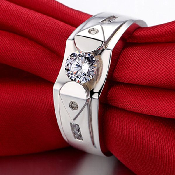 foreverbeauty fashion 0.5ct men diamond ring for wedding rings with solid 925 sterling silver plated platinum men ring, Golden;silver
foreverbeauty fashion 0.5ct men diamond ring for wedding rings with solid 925 sterling silver plated platinum men ring, Golden;silver