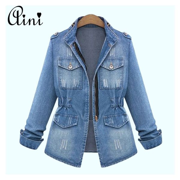 wholesale- 2017 fashion women vintage slim denim jackets long sleeve lady jeans outwear female clothing boyfriend jacket plus size s-5xl, Black;brown
wholesale- 2017 fashion women vintage slim denim jackets long sleeve lady jeans outwear female clothing boyfriend jacket plus size s-5xl, Black;brown