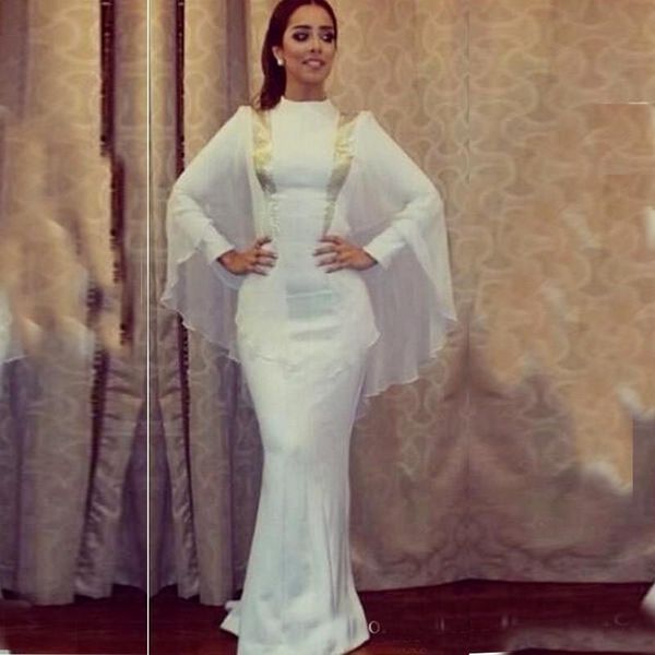white and gold kaftan mermaid evening dresses with long sleeves high neck celebrity dresses arabic dubai myriam fares formal evening gowns, Black;red
white and gold kaftan mermaid evening dresses with long sleeves high neck celebrity dresses arabic dubai myriam fares formal evening gowns, Black;red
