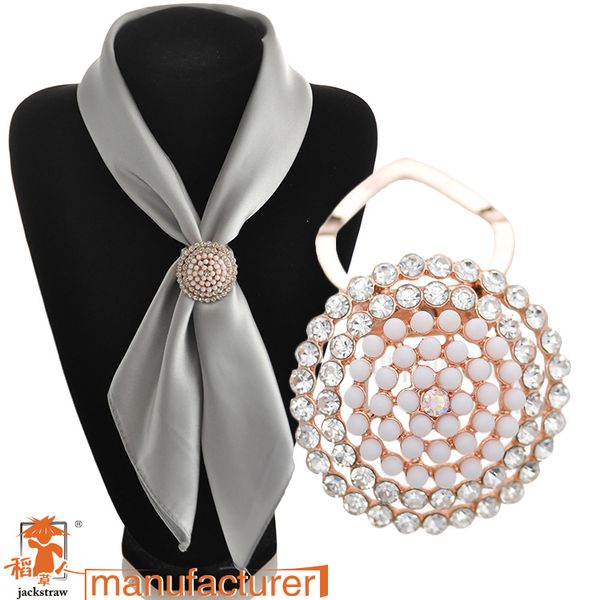 wholesale- 2016 accessories round rhinestone silk scarf buckle fashion enamel brooch luxury wedding cape clip, Gray
wholesale- 2016 accessories round rhinestone silk scarf buckle fashion enamel brooch luxury wedding cape clip, Gray