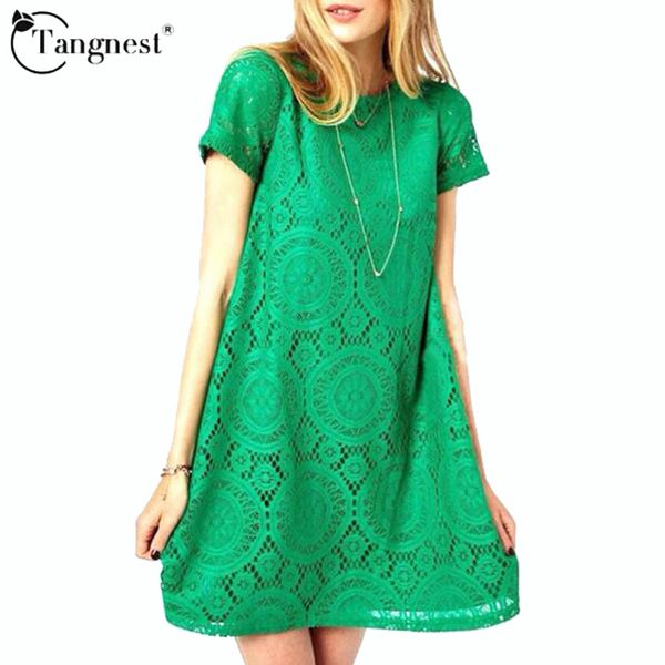 wholesale- tangnest vestidos femininos woman casual dress 2016 summer short sleeve o-neck plus size lace dresses vestido de renda wqs062, White;black
wholesale- tangnest vestidos femininos woman casual dress 2016 summer short sleeve o-neck plus size lace dresses vestido de renda wqs062, White;black