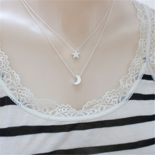 necklace fashion star double chain necklaces & pendants gold silver color alloy short necklaces for women gift
necklace fashion star double chain necklaces & pendants gold silver color alloy short necklaces for women gift