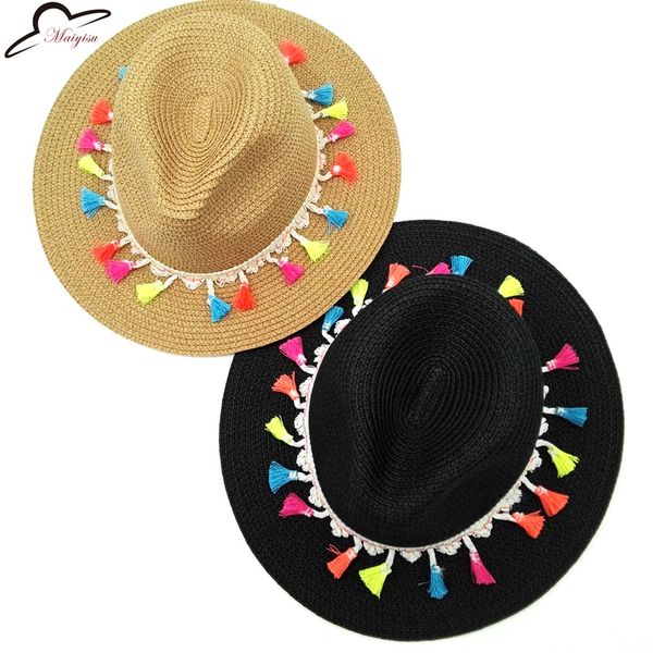 wholesale- fashion candy fringed visor straw summer beach sun hat jazz panama hat with fringing women party caps fedora trilby gangster cap, Blue;gray
wholesale- fashion candy fringed visor straw summer beach sun hat jazz panama hat with fringing women party caps fedora trilby gangster cap, Blue;gray