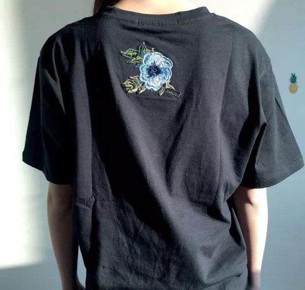 t shirt women couples clothes summer short sleeve female embroidery rose t-shirt harajuk tee shirt femme, White;black
t shirt women couples clothes summer short sleeve female embroidery rose t-shirt harajuk tee shirt femme, White;black