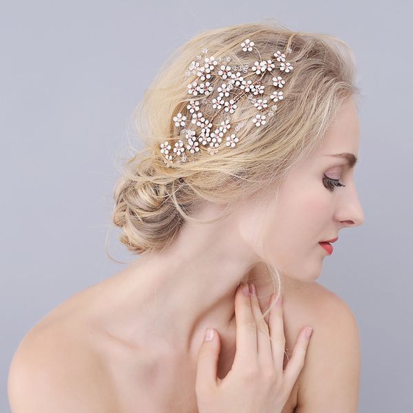 beijia Gold Pretty Flower Wedding Hair Vine Rhinstone Bridal Comb Jewelry Handmade Women Accessories Headpiece
beijia Gold Pretty Flower Wedding Hair Vine Rhinstone Bridal Comb Jewelry Handmade Women Accessories Headpiece