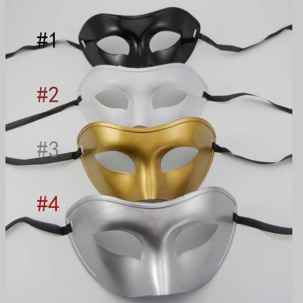 Men's Masquerade Mask Fancy Dress Venetian Masks Masquerade Masks Plastic Half Face Mask Optional Multi-color (Black, White, Gold, Silver)
Men's Masquerade Mask Fancy Dress Venetian Masks Masquerade Masks Plastic Half Face Mask Optional Multi-color (Black, White, Gold, Silver)