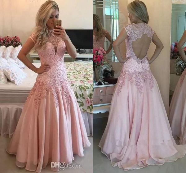 урожай высокая шея с коротким рукавом розовый пром платья 2017 sheer шеи sexy open back линия шифон кружева бисером длинные вечерние платья, Black
урожай высокая шея с коротким рукавом розовый пром платья 2017 sheer шеи sexy open back линия шифон кружева бисером длинные вечерние платья, Black