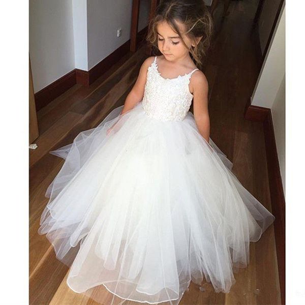 pageant spaghetti strap new flower girls' dress garden white ivory tulle princess ball gown wedding party custom made lace fashion, White;blue
pageant spaghetti strap new flower girls' dress garden white ivory tulle princess ball gown wedding party custom made lace fashion, White;blue