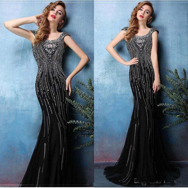 2021 elie saab black bead mermaid prom dresses long scoop neck backless crystal evening gowns vintage short sleeve trumpet satin party dress
2021 elie saab black bead mermaid prom dresses long scoop neck backless crystal evening gowns vintage short sleeve trumpet satin party dress