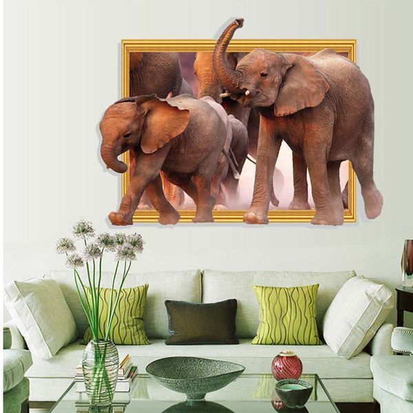 new removable 3d elephant wall stickers/animal series self adhesive wallpaper sticker 60*90cm size vivid living
new removable 3d elephant wall stickers/animal series self adhesive wallpaper sticker 60*90cm size vivid living