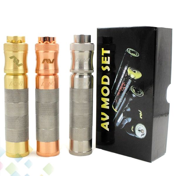 Newest AV SS Able Four Rings Mod Kit 3 colors 24mm Diameter Fit 18650 Battery Silver Copper Brass Electronic Cigarette DHL Free
Newest AV SS Able Four Rings Mod Kit 3 colors 24mm Diameter Fit 18650 Battery Silver Copper Brass Electronic Cigarette DHL Free