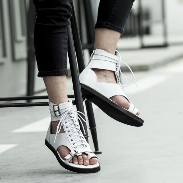 white black flip flops ankle gladiators flats genuine leather buckle lace up rome style punk summer sandals outdoor casual shoes
white black flip flops ankle gladiators flats genuine leather buckle lace up rome style punk summer sandals outdoor casual shoes