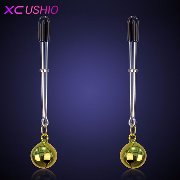 1pc flirting chain bell nipple game novelty clamps golden clips erotic breast for couples metal toys 0701 wfeli
1pc flirting chain bell nipple game novelty clamps golden clips erotic breast for couples metal toys 0701 wfeli