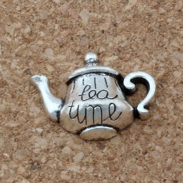 mic 150pcs / lot antique silver alloy single-sided "tea time" tea pot charms pendant 19*12.5mm diy jewelry a-137, Bronze;silver
mic 150pcs / lot antique silver alloy single-sided "tea time" tea pot charms pendant 19*12.5mm diy jewelry a-137, Bronze;silver