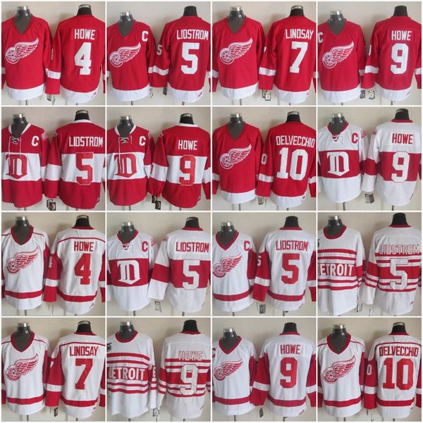 Detroit Red Wings Jerseys 4 Gordie Howe 5 Nicklas Lidstrom 7 Ted Lindsay 9 Gordie Howe 10 Alex Delvecchio Hockey Jerseys
Detroit Red Wings Jerseys 4 Gordie Howe 5 Nicklas Lidstrom 7 Ted Lindsay 9 Gordie Howe 10 Alex Delvecchio Hockey Jerseys