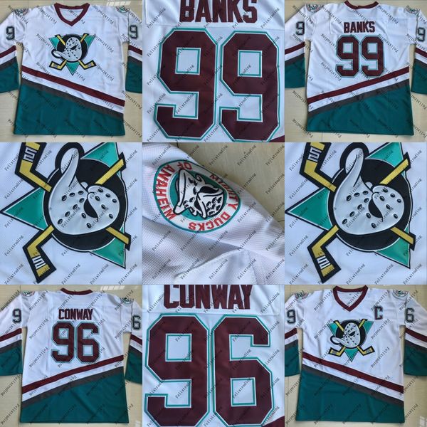 #99 Adam Banks #96 Charlie Conway Mighty Ducks Hockey Jerseys Ducks Hockey Jerseys Men Free Shipping
#99 Adam Banks #96 Charlie Conway Mighty Ducks Hockey Jerseys Ducks Hockey Jerseys Men Free Shipping