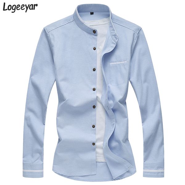 wholesale- men shirt autumn long sleeved shirt stand collar men slim fit shirts single breasted solid cotton men's blouse plus size 7xl, White;black
wholesale- men shirt autumn long sleeved shirt stand collar men slim fit shirts single breasted solid cotton men's blouse plus size 7xl, White;black