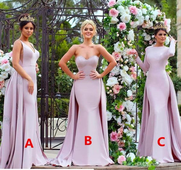 stylish appliqued pink long bridesmaid dresses 2017 strapless soft satin long sleeve wedding guest dress maid of the honour gowns, White;pink
stylish appliqued pink long bridesmaid dresses 2017 strapless soft satin long sleeve wedding guest dress maid of the honour gowns, White;pink