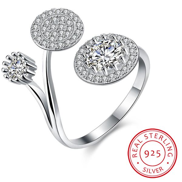 zhf jewelry 100% real 925 sterling silver jewelry circle crystal open rings for women party wedding christmas gifts ing, Golden;silver
zhf jewelry 100% real 925 sterling silver jewelry circle crystal open rings for women party wedding christmas gifts ing, Golden;silver