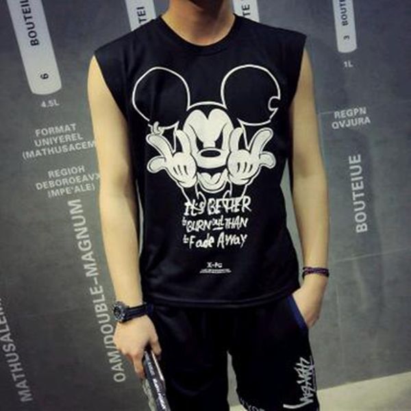 wholesale- new 2016 the rice qi wide shoulder beach metrosexual loose vest male korean slim sleeveless t-shirt, White;black
wholesale- new 2016 the rice qi wide shoulder beach metrosexual loose vest male korean slim sleeveless t-shirt, White;black