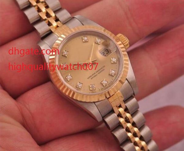 Factory SupplierTop AAA Mechanical Datejust 2-Tone Gold/Steel 31mm Womens Watch Champagne Diamond Dial/Bezel fashion watch
Factory SupplierTop AAA Mechanical Datejust 2-Tone Gold/Steel 31mm Womens Watch Champagne Diamond Dial/Bezel fashion watch