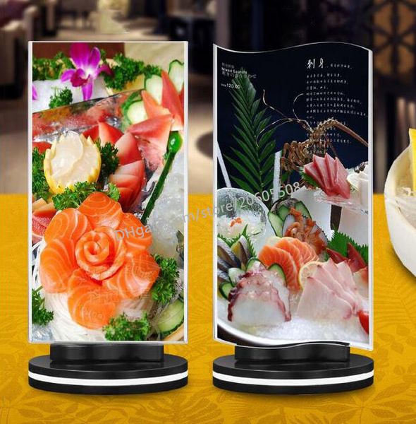 rotatable acrylic restaurant bar menu card display stand advertising tag sign card double-sided display deskbillboard rack
rotatable acrylic restaurant bar menu card display stand advertising tag sign card double-sided display deskbillboard rack