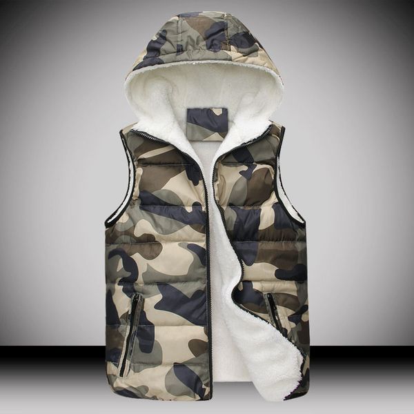 wholesale- 2016 new fashion men's cotton vest trend of the autumn and winter couple models camouflage vests hooded coat, Black;white
wholesale- 2016 new fashion men's cotton vest trend of the autumn and winter couple models camouflage vests hooded coat, Black;white
