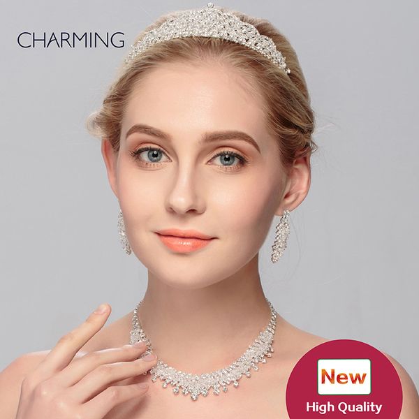 crown and earrings and necklace set of 3 pieces swarovski tiaras bridal pearl crown wedding accessories sparkly hair accessories, Silver
crown and earrings and necklace set of 3 pieces swarovski tiaras bridal pearl crown wedding accessories sparkly hair accessories, Silver