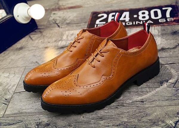 genuine leather bullock men flats shoes casual british style men oxfords fashion dress shoes for men size: eu38-43, Black
genuine leather bullock men flats shoes casual british style men oxfords fashion dress shoes for men size: eu38-43, Black