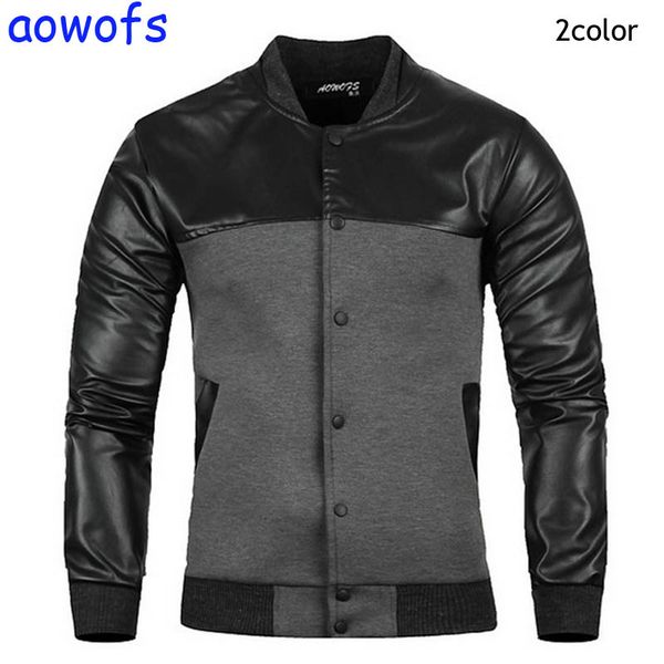 2017 autmn winter collar pu patchwork stitching design black windproof coat cardigan button rib sleeve jacket men m-xxxl, Black;brown
2017 autmn winter collar pu patchwork stitching design black windproof coat cardigan button rib sleeve jacket men m-xxxl, Black;brown