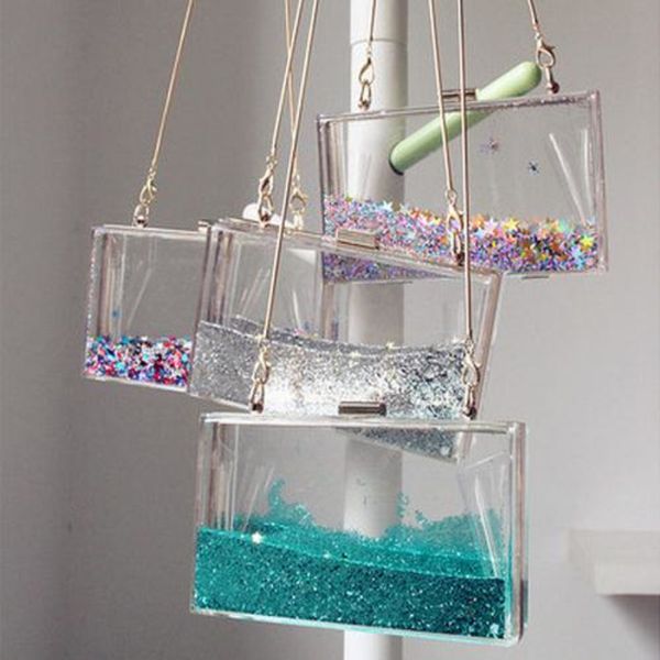 Quicksand Sequins Clear Прозрачная акриловая женщина Вечерняя сумка для муфт Сумки для женщ
Quicksand Sequins Clear Прозрачная акриловая женщина Вечерняя сумка для муфт Сумки для женщ