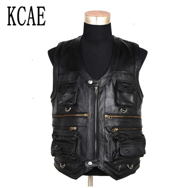 wholesale- 7xl new men waistcoat genuine leather reporters suit more than pocket quinquagenarian men cow leather vest brands, Black;white
wholesale- 7xl new men waistcoat genuine leather reporters suit more than pocket quinquagenarian men cow leather vest brands, Black;white