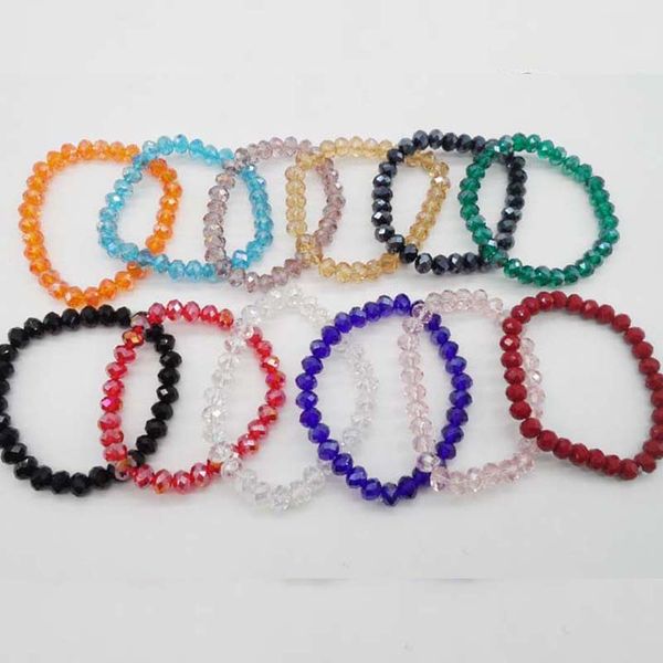 8mm fashion charm crystal glass beads bracelets romantic design beautiful bangles & bracelets for women multi color 19cm long beaded strands, Black
8mm fashion charm crystal glass beads bracelets romantic design beautiful bangles & bracelets for women multi color 19cm long beaded strands, Black