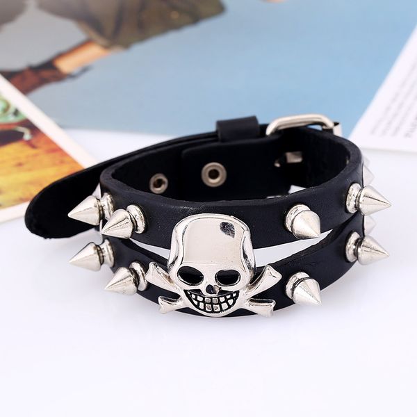 wholesale new fashion jewelry skull leather bracelet men's casual personality bracelets vintage punk gift ing, Golden;silver
wholesale new fashion jewelry skull leather bracelet men's casual personality bracelets vintage punk gift ing, Golden;silver