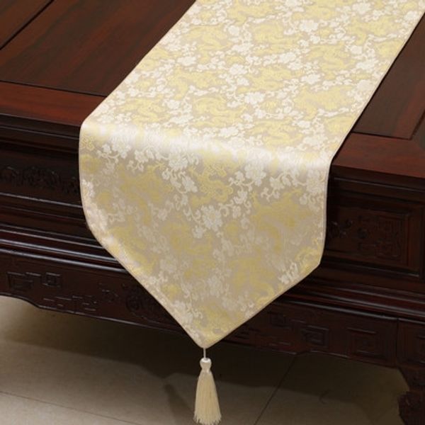 short length chinese ethnic dragon table runner luxury silk brocade tea table cloth dining table mats protective pads 150x33cm
short length chinese ethnic dragon table runner luxury silk brocade tea table cloth dining table mats protective pads 150x33cm