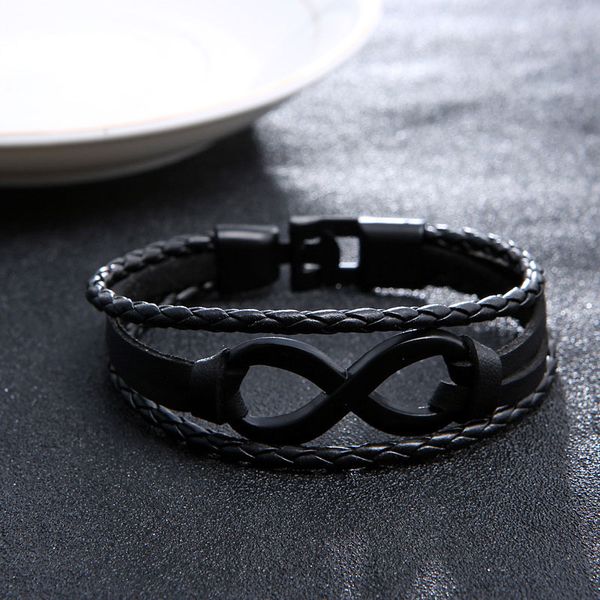new bracelets eight bracelet braided leather rope handmade combination pattern charm bracelets lucky jewelry, Golden;silver
new bracelets eight bracelet braided leather rope handmade combination pattern charm bracelets lucky jewelry, Golden;silver