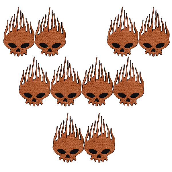 10pcs brown skull embroidery patches for clothing iron patch for clothes applique sewing accessories stickers badge on cloth iron on patches, Black
10pcs brown skull embroidery patches for clothing iron patch for clothes applique sewing accessories stickers badge on cloth iron on patches, Black