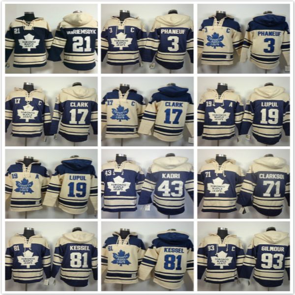 Toronto Maple Leafs hoodies 21 Riemsdyk 3 Dion Phaneuf 17 Wendel Clark 19 Lupul 43 Nazem Kadri 71 81 93 Ice Hockey Hoody Sweatshirts blue
Toronto Maple Leafs hoodies 21 Riemsdyk 3 Dion Phaneuf 17 Wendel Clark 19 Lupul 43 Nazem Kadri 71 81 93 Ice Hockey Hoody Sweatshirts blue