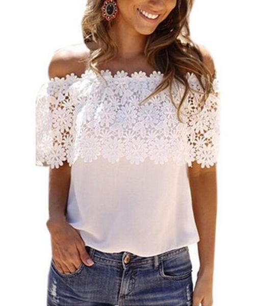 new blouse beach ladies chiffon lace lace flowers off shoulder shirt women short s-6xl hook boho white loose ruffle tshirt sleeve egcci, Black
new blouse beach ladies chiffon lace lace flowers off shoulder shirt women short s-6xl hook boho white loose ruffle tshirt sleeve egcci, Black