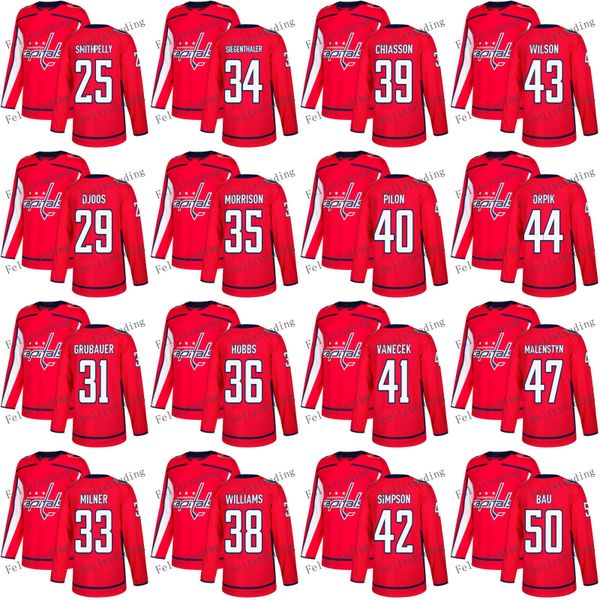 Washington Capitals 44 Brooks Orpik Parker Milner Connor Hobbs Mathias Bau Tom Wilson Garrett Pilon Vitek Vanecek 2017-2018 Season Jersey
Washington Capitals 44 Brooks Orpik Parker Milner Connor Hobbs Mathias Bau Tom Wilson Garrett Pilon Vitek Vanecek 2017-2018 Season Jersey