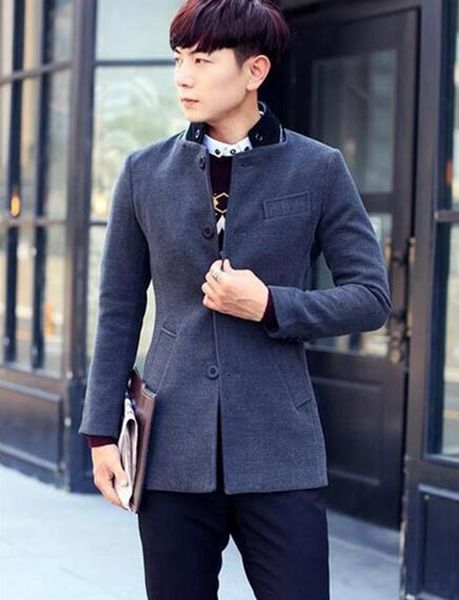 men's autumn/winter in europe and the new leisure fashion cloth loose cultivate one's morality trench coat / m-2xl, Black
men's autumn/winter in europe and the new leisure fashion cloth loose cultivate one's morality trench coat / m-2xl, Black