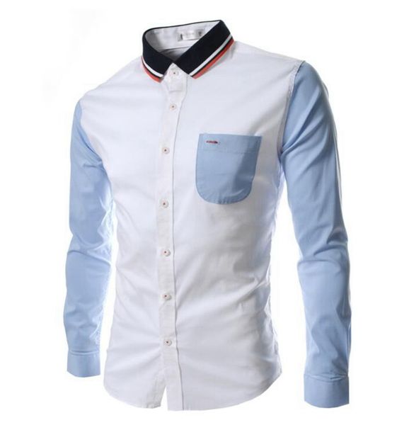 wholesale- 2016 new arrival autumn men shirt men's cuff long sleeved shirts male camisa knitted collar shirts slim chemise homme ncy00, White;black
wholesale- 2016 new arrival autumn men shirt men's cuff long sleeved shirts male camisa knitted collar shirts slim chemise homme ncy00, White;black