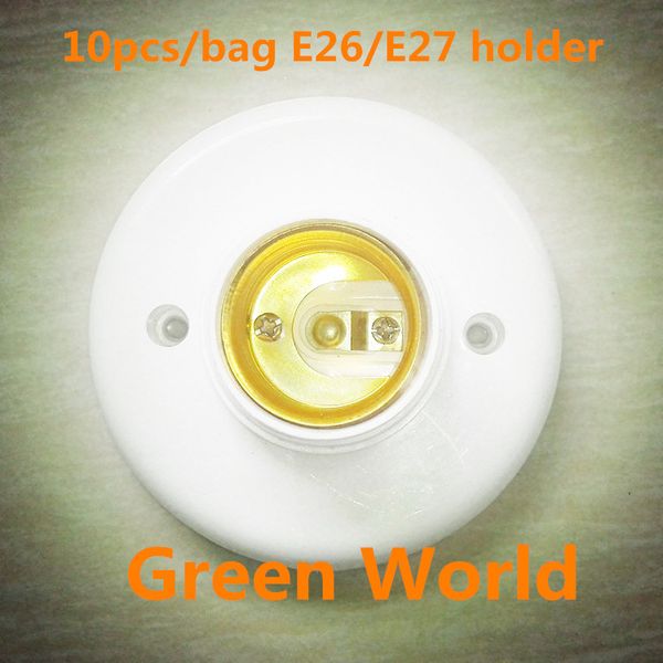 10pcs/bag e27 lamp holder lamp base plastic shell round base e27 socket lamp bulb holder
10pcs/bag e27 lamp holder lamp base plastic shell round base e27 socket lamp bulb holder