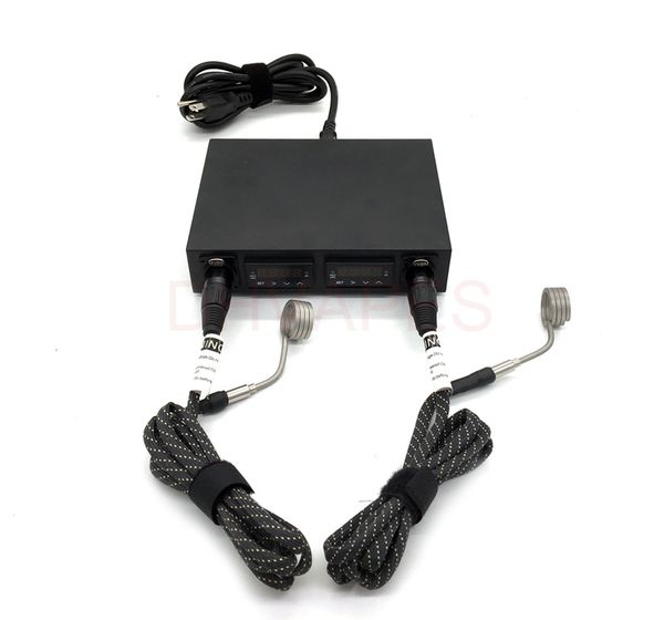 Whole ale e nail with dual pid temperature controller box electric nail with 2x heater coil with fireproof kevlar heath replaceable fu e
Whole ale e nail with dual pid temperature controller box electric nail with 2x heater coil with fireproof kevlar heath replaceable fu e