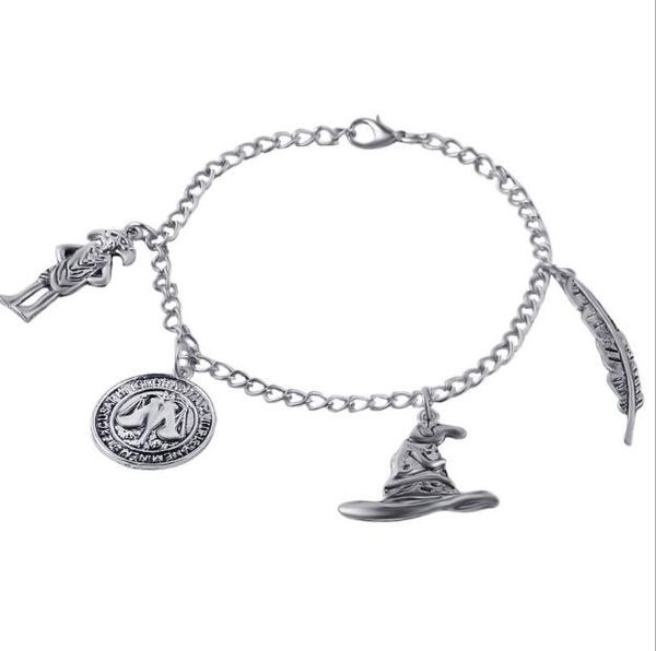 movie charm bracelet ancient silver pendant bracelet talking hat wingardium leviosa dobby coin charm bangle cuff jewelry christmas gift, Golden;silver
movie charm bracelet ancient silver pendant bracelet talking hat wingardium leviosa dobby coin charm bangle cuff jewelry christmas gift, Golden;silver