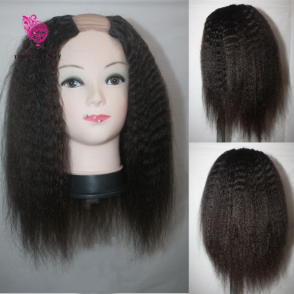 100% virgin brazilian u part wig kinky straight human hair us parts wigs with straps and combs coarse italian yaki upart opening sale, Black
100% virgin brazilian u part wig kinky straight human hair us parts wigs with straps and combs coarse italian yaki upart opening sale, Black