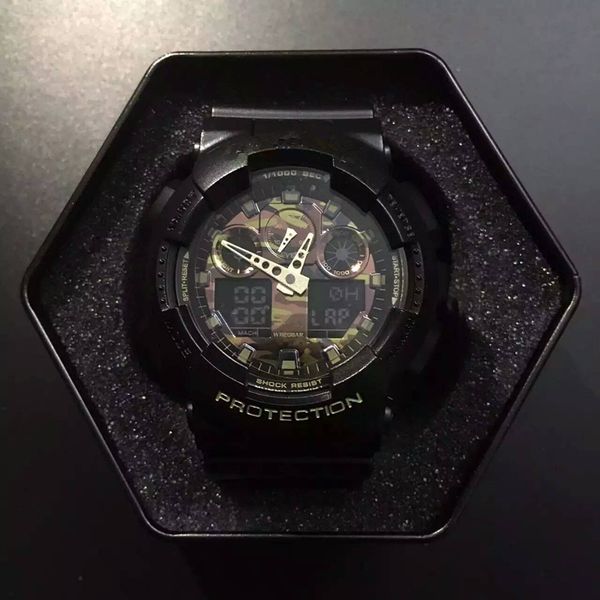 G Style Shock Digital Men LED Quartz Sports Watch Rubber Strap Army Military Quartz-watch Clock Waterproof Wrist Men's Relogio Masculino 100
G Style Shock Digital Men LED Quartz Sports Watch Rubber Strap Army Military Quartz-watch Clock Waterproof Wrist Men's Relogio Masculino 100