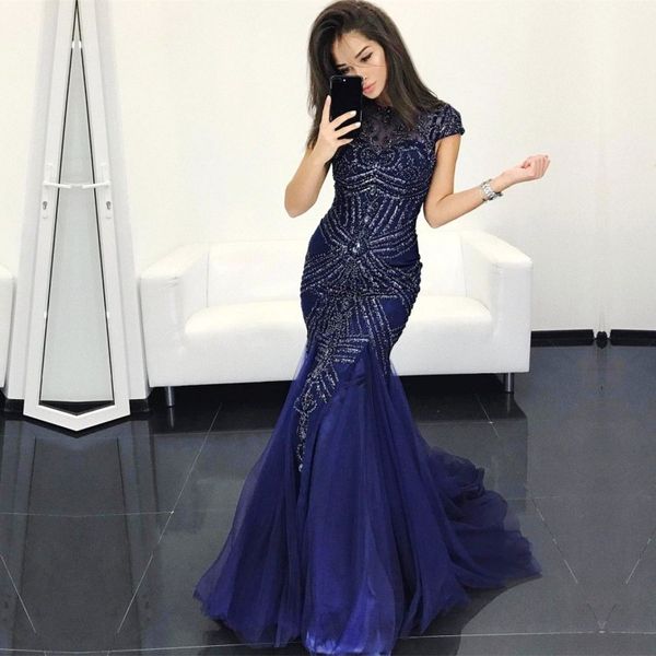 heavy beaded mermaid evening dresses sparkly sequins jewel neckline cap sleeve sweep train evening gowns 2017 fabulous tulle party dresses, Black;red
heavy beaded mermaid evening dresses sparkly sequins jewel neckline cap sleeve sweep train evening gowns 2017 fabulous tulle party dresses, Black;red