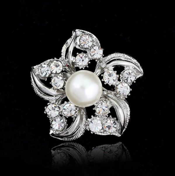 silver tone big pearl flower brooch clear rhinestone crystal flower bridal jewelry small brooches pins prom party gift wedding cosrage, Gray
silver tone big pearl flower brooch clear rhinestone crystal flower bridal jewelry small brooches pins prom party gift wedding cosrage, Gray