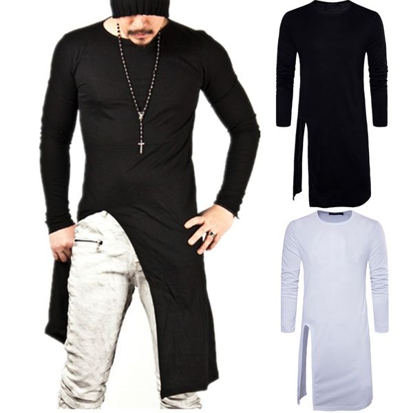 men's clothing autumn side long sleeve t 2017 t-shirt men's long shirt tees hip hop shirts new blank split uxspb, Black
men's clothing autumn side long sleeve t 2017 t-shirt men's long shirt tees hip hop shirts new blank split uxspb, Black